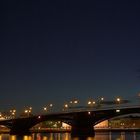 Theodor-Heuss-Brücke Wiesbaden/Mainz in der Dämmerung