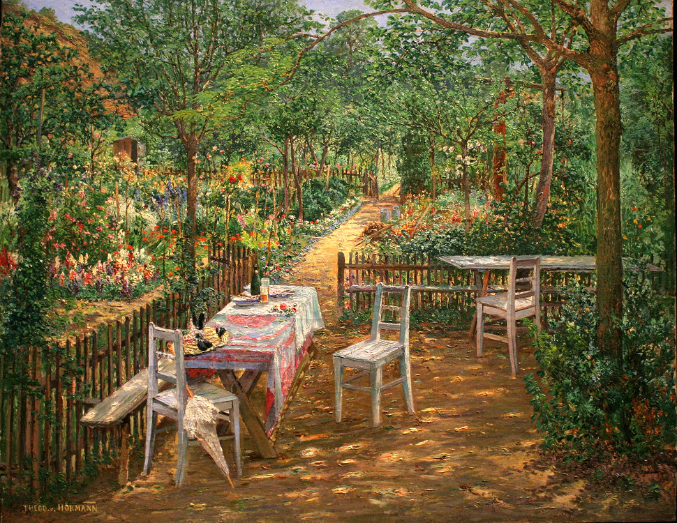 Theodor von Hörmann Sommer im Garten Foto & Bild europe
