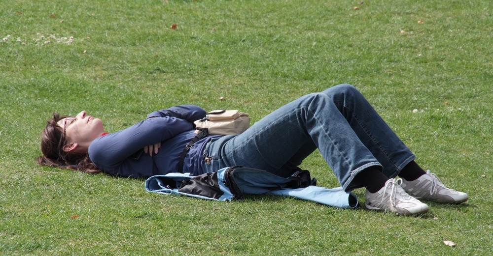 There is time and place for sun bathing