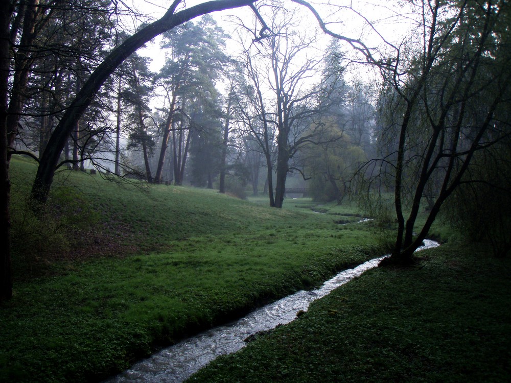 there's a thin line between love & hate - early morning at park "Belvedere"