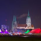 Theresienwiese bei Nacht