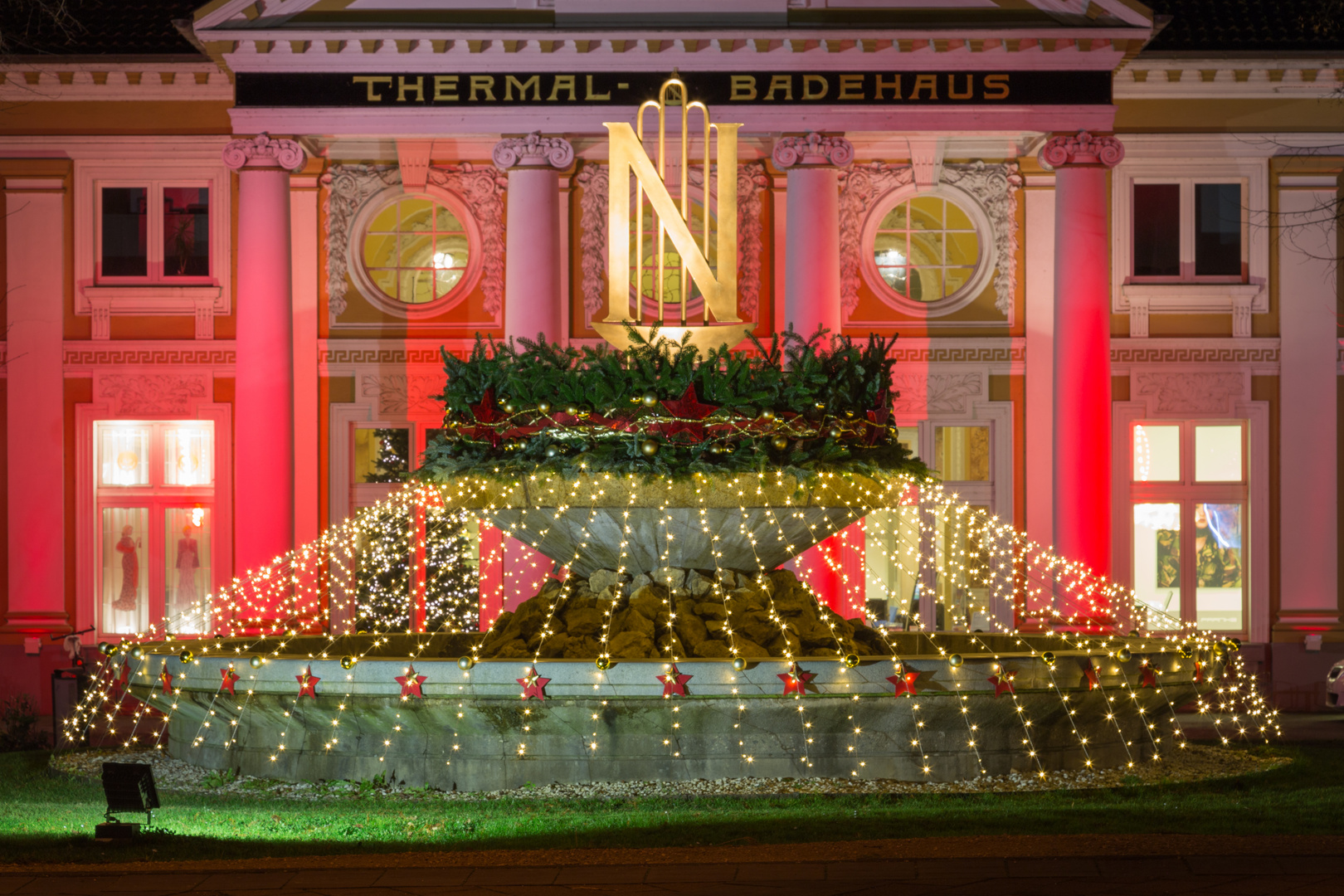 Thermal-Badehaus in der Vorweihnachtszeit