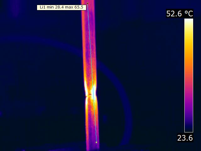 Thermografie Wärmebildkamera Messung Bruchstelle