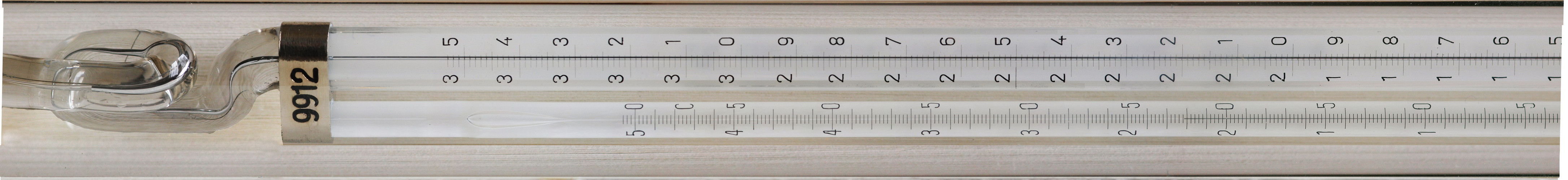 Thermometerskala eines Tiefsee-Umkippthermometers