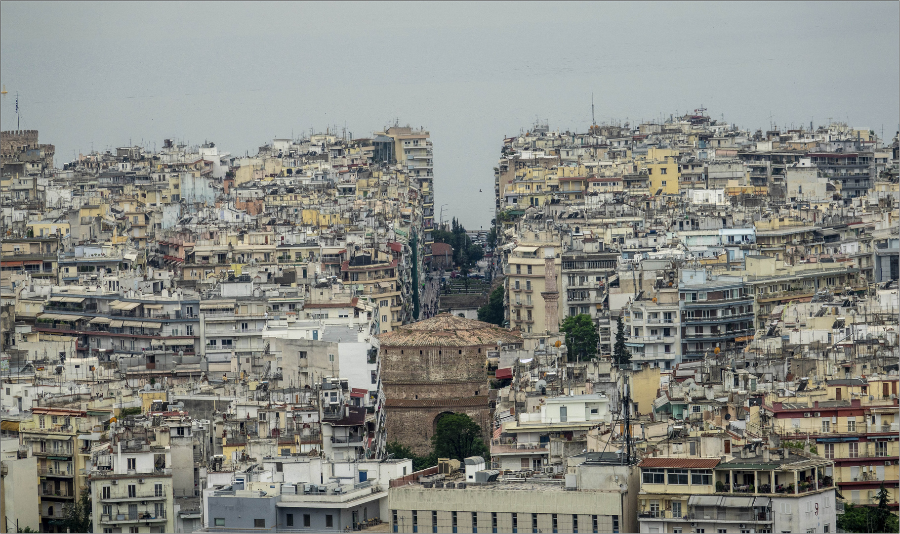 Thessaloniki, eine eindrückliche Stadt von oben