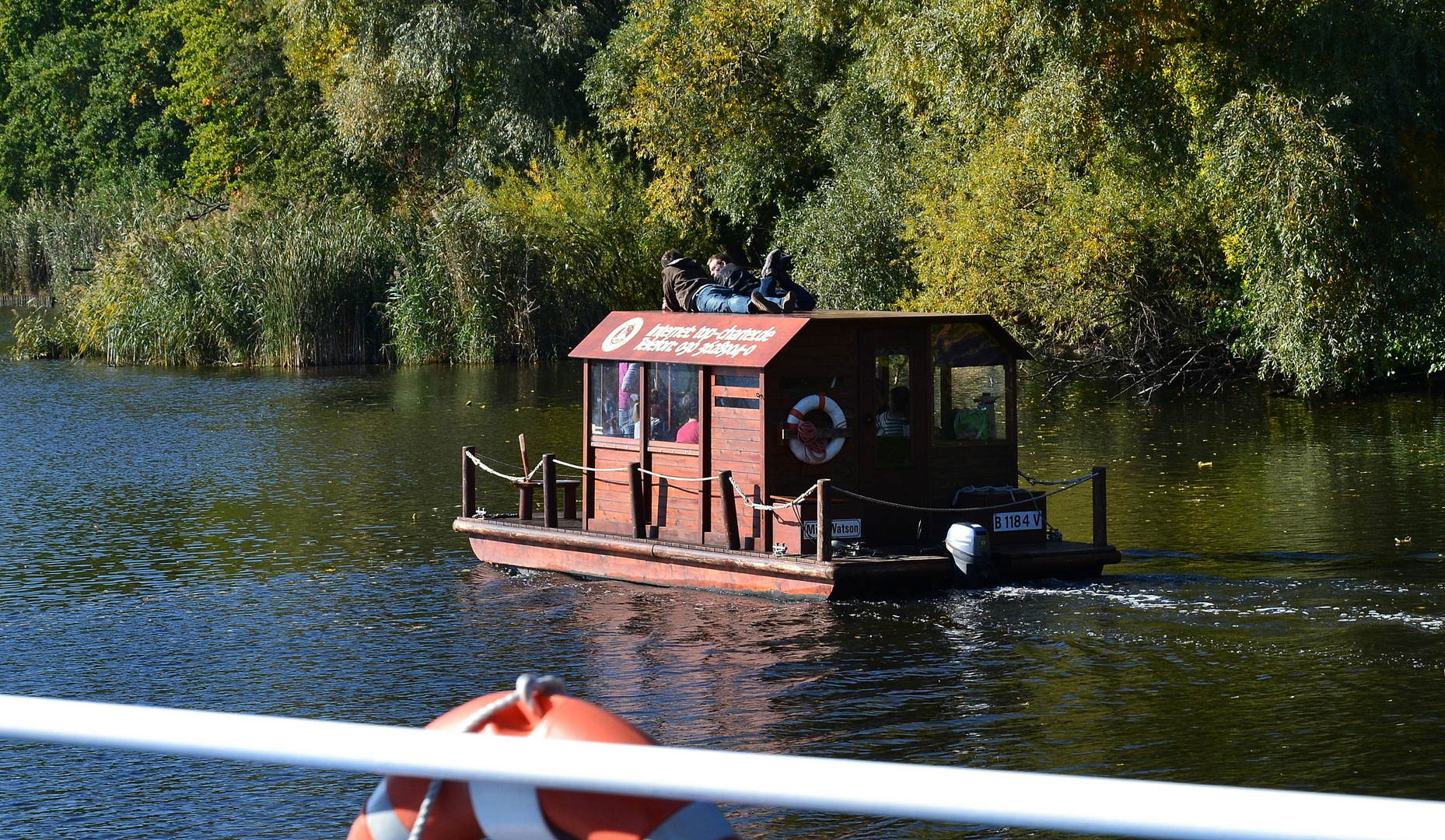 They live in a houseboat down by the river