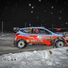 Thierry Neuville Schweden Rally bei Nacht