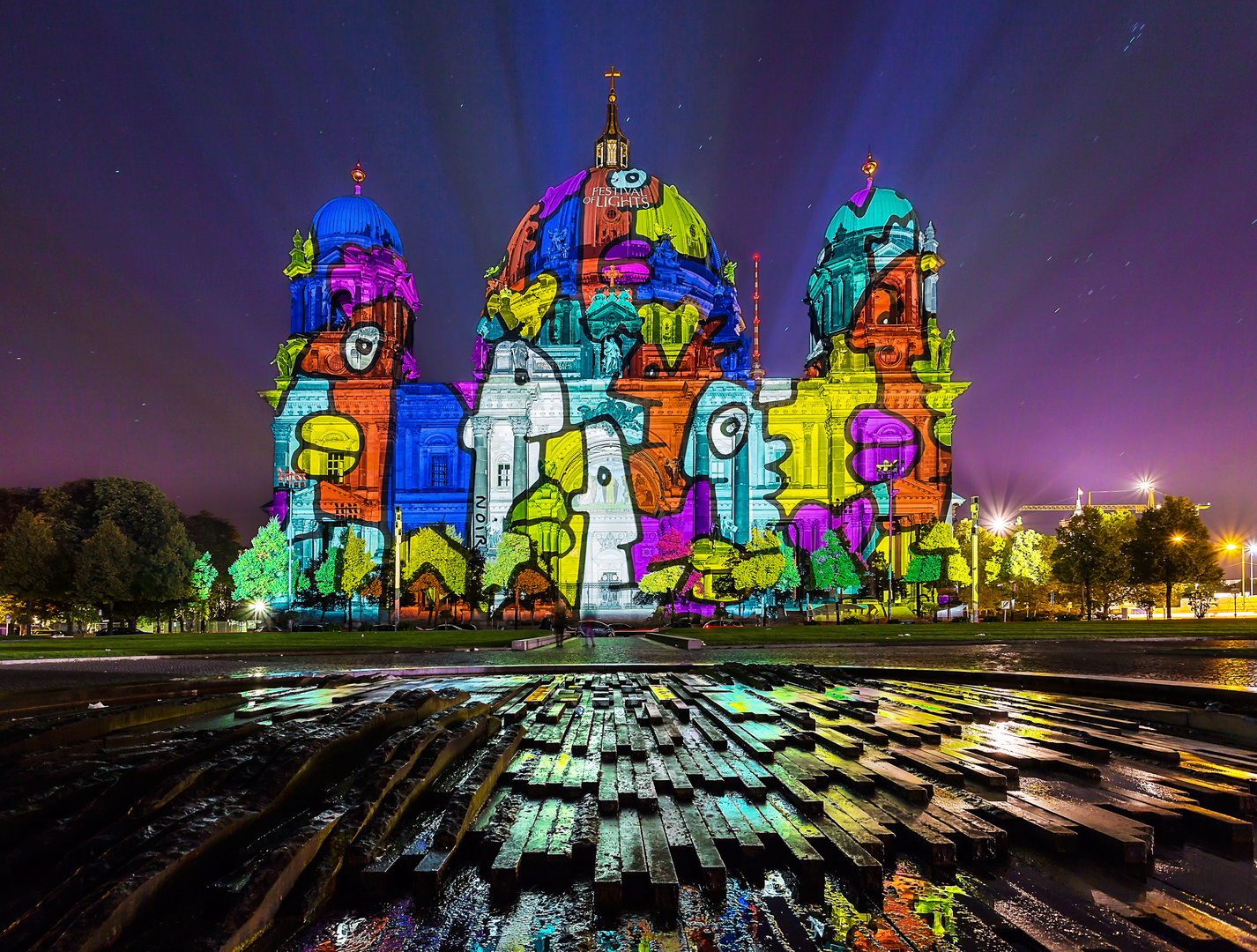 Thierry Noir @ Festival of Lights 2015