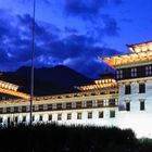 Thimphu-Dzong beim Einnachten...