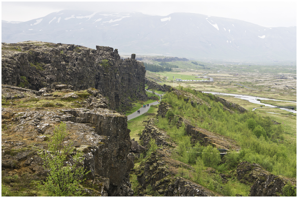 Thingvellir liegt inmitten einer Grabenbruchzone