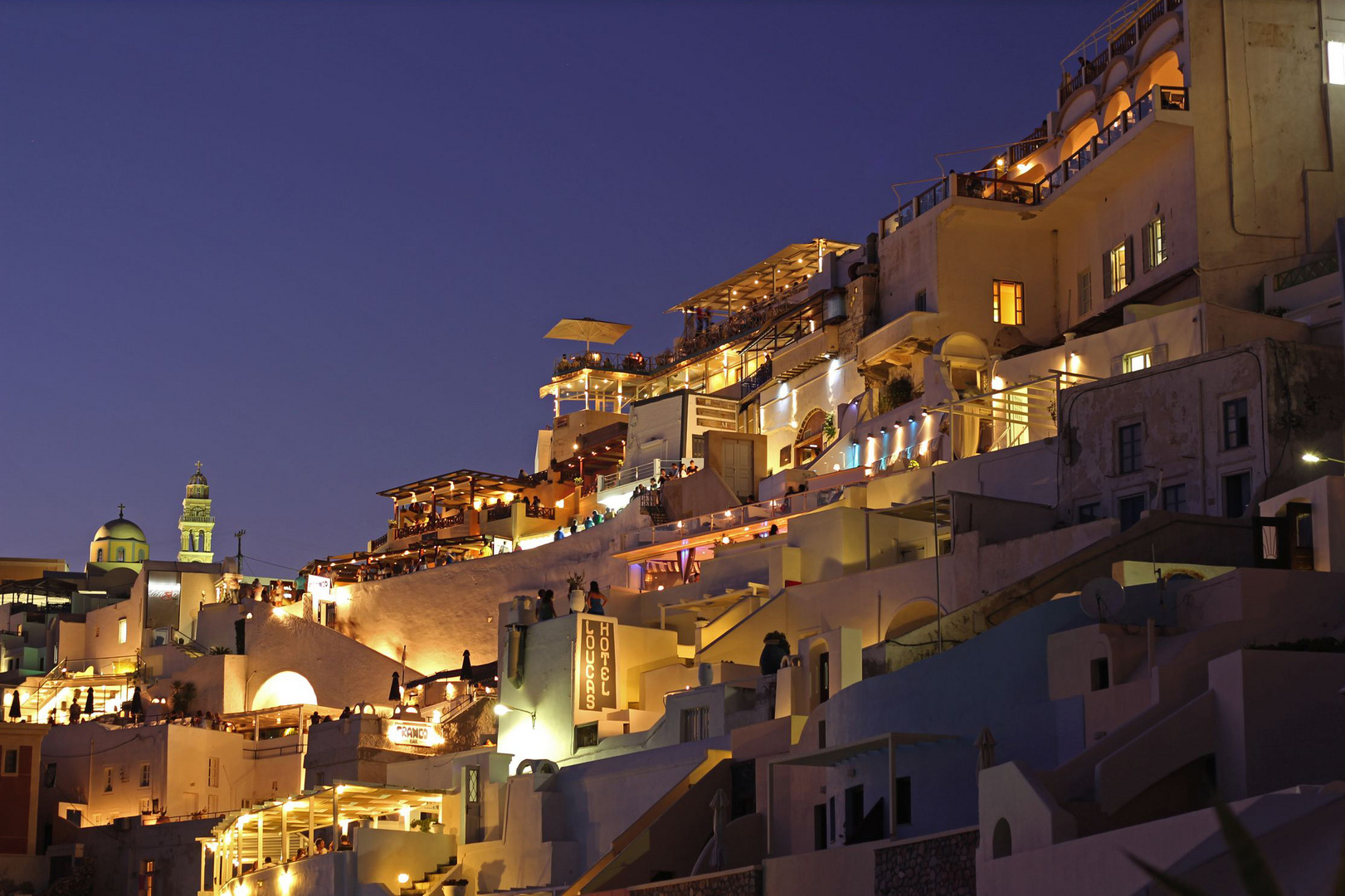 Thira illuminated