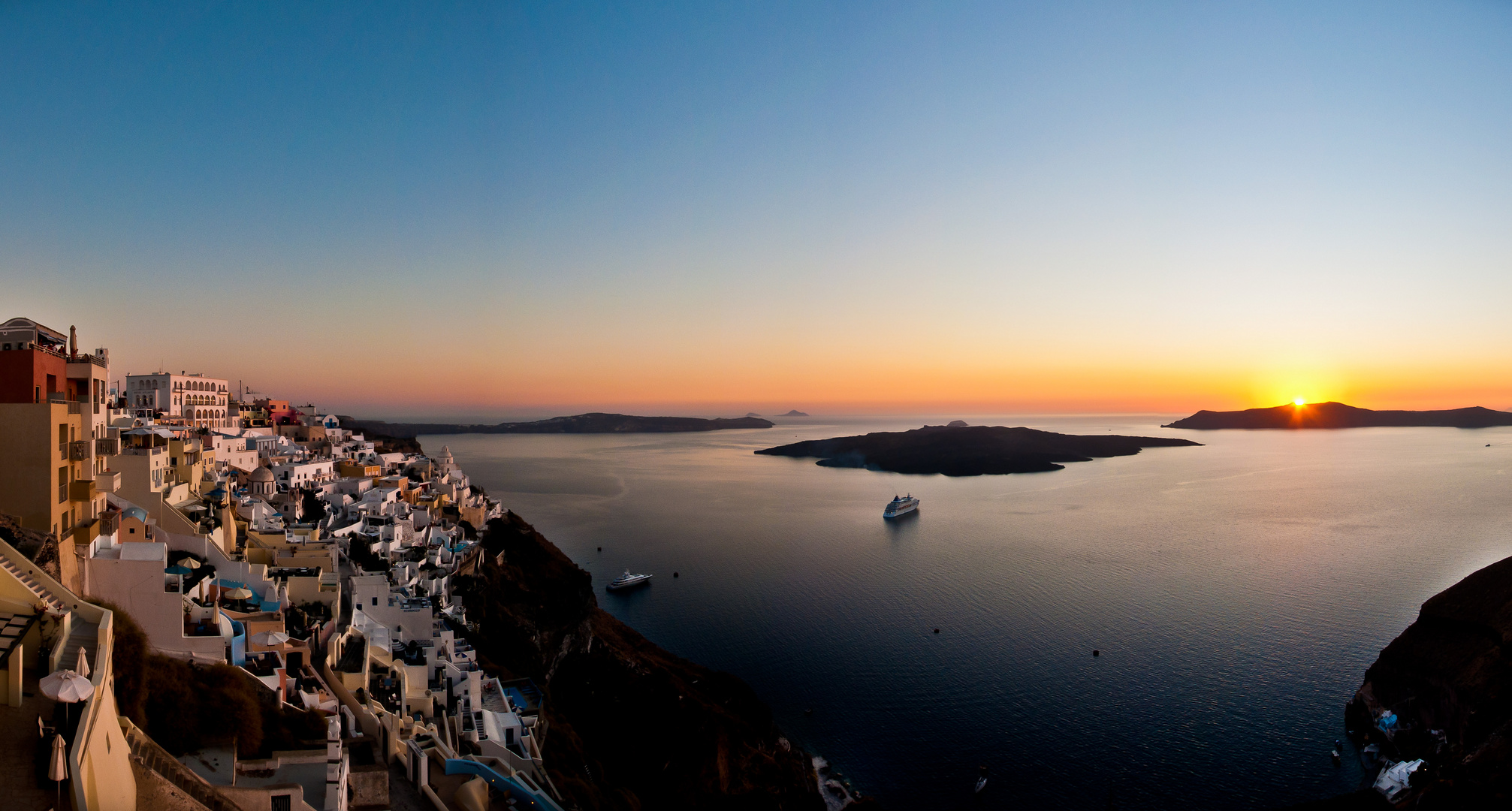 Thira, Sonnenuntergang, September 2011