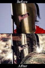 This is Sparta! - before and after
