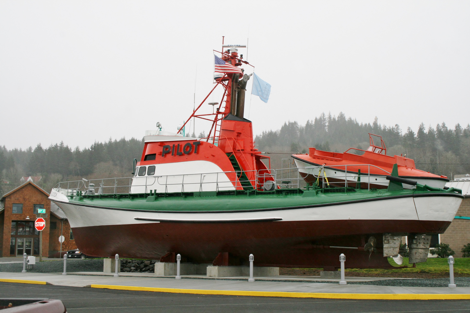 This is the pilot boat sitting in Astoria