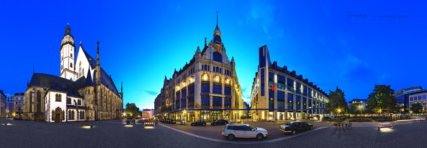 Thomaskirchhof Leipzig @ Night