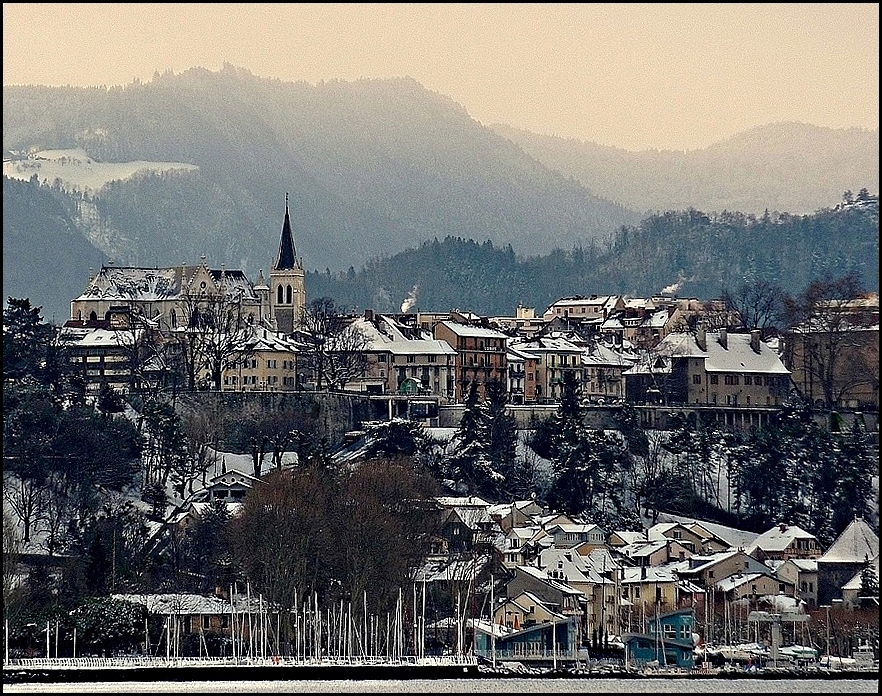 Thonon , un matin d'hiver !