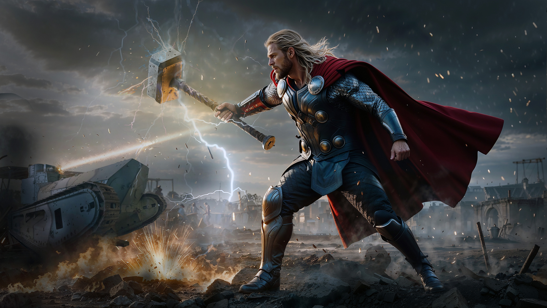 Thor - der nordische Donnergott - KI