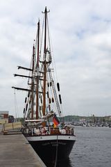 Thor Heyerdahl in ihrem Heimathafen Kiel