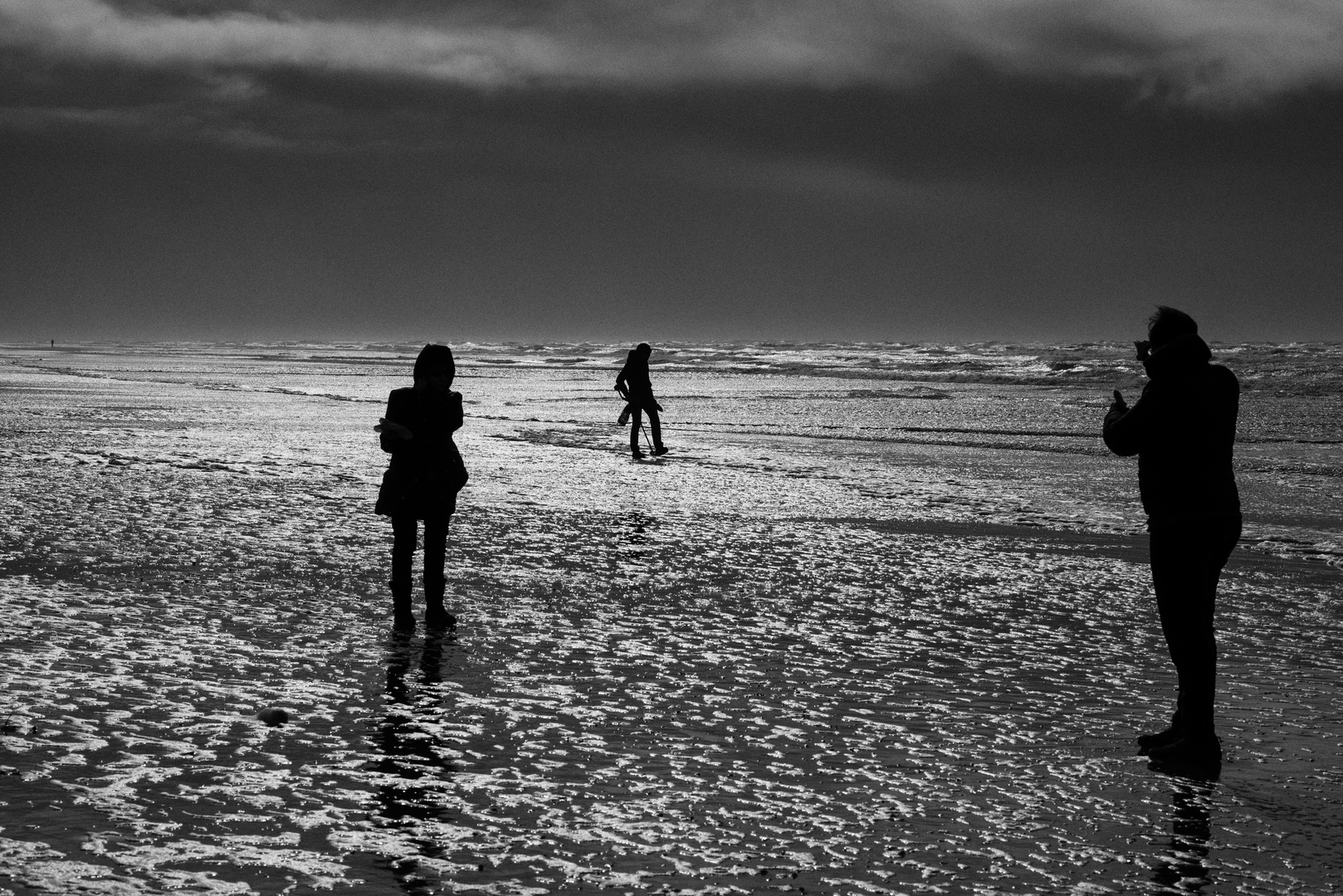 Three at the sea