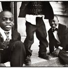 Three black boys. Poitiers, Juni 2004.