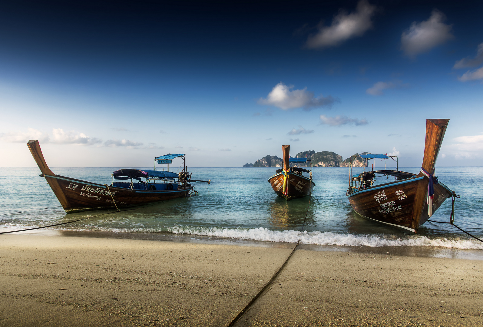 Three boats