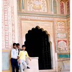 Three boys in Amber Palace