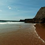 Three cliffs bay with tide nearly in