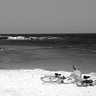 three friends at the beach