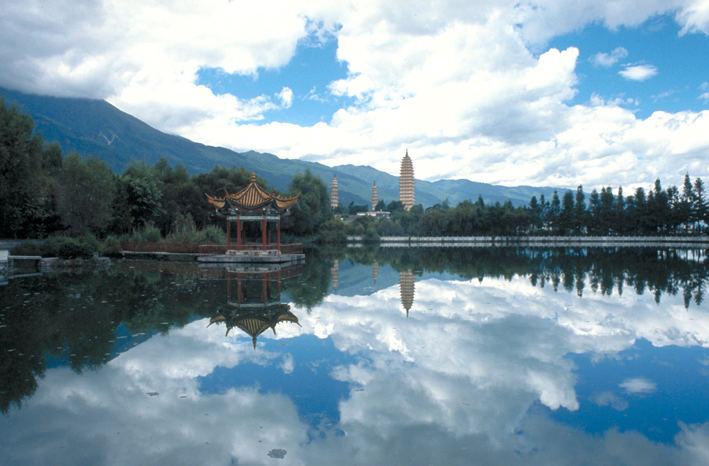 three pagodas, dali, yunnan province