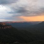 Three Sisters at sunset