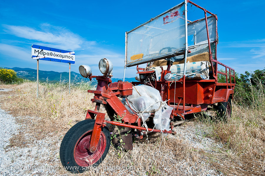 Three-wheel pickup car / Samos, Greece, 2011