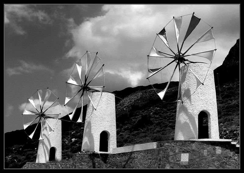 Three windmills