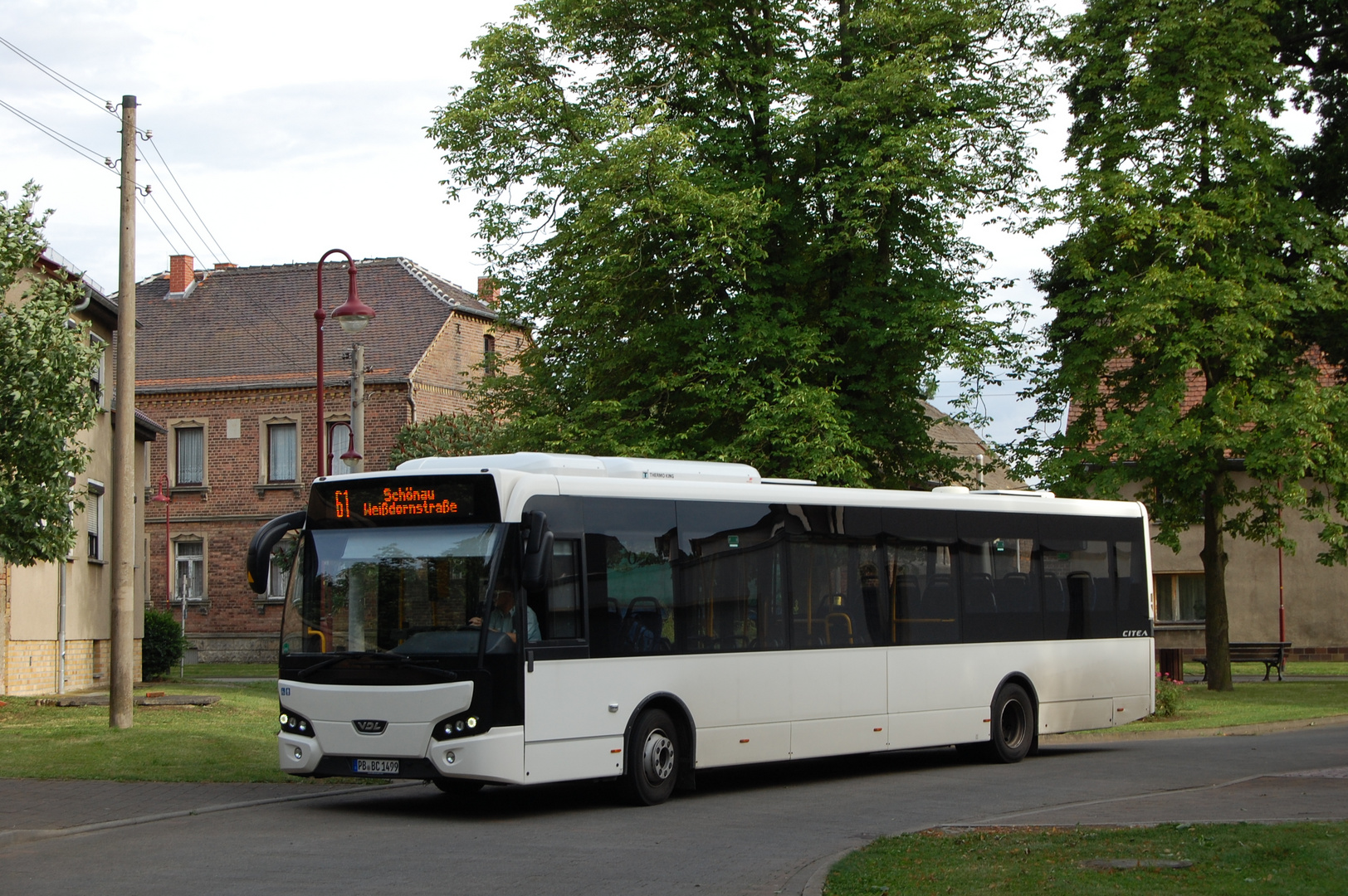 Thronitz VDL Citea auf Linie 61 unterwegs