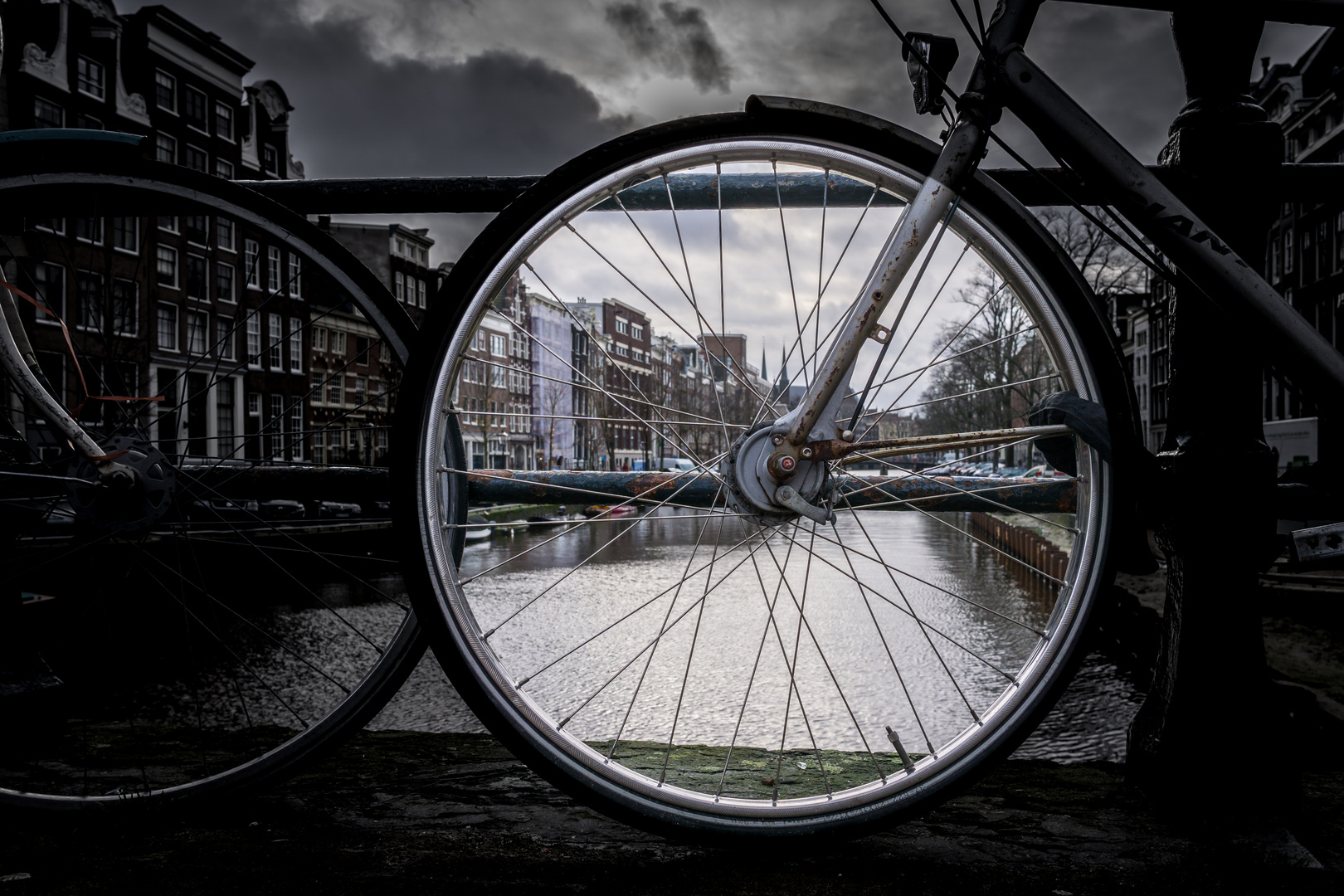 Through a wheel