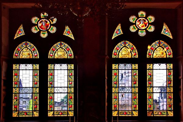 Through the castle windows