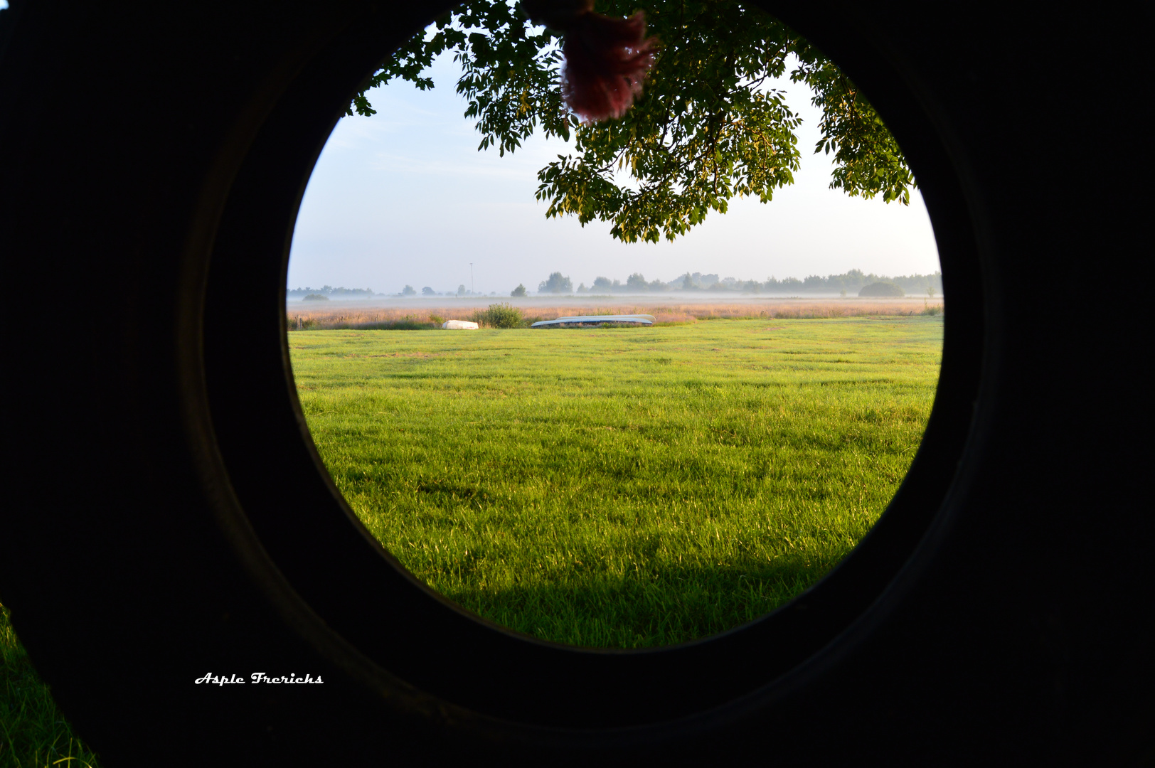 Through the wheel