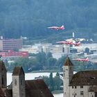 Thunderbirds over the castle of Rapperswil