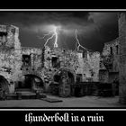 thunderbolt in a ruin