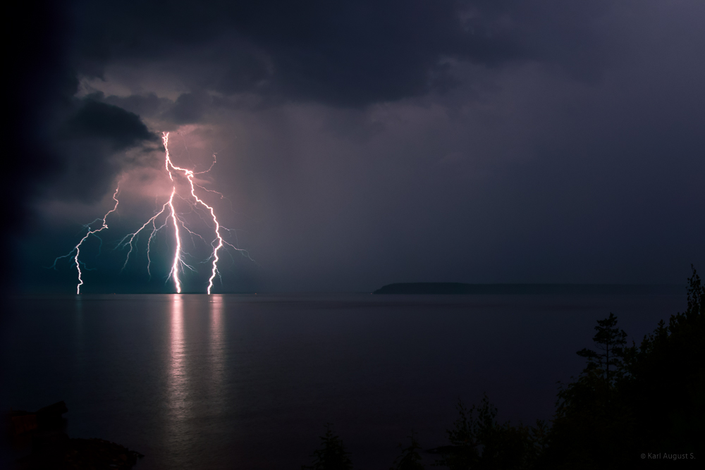 Thunderstorm at Lake Vänern