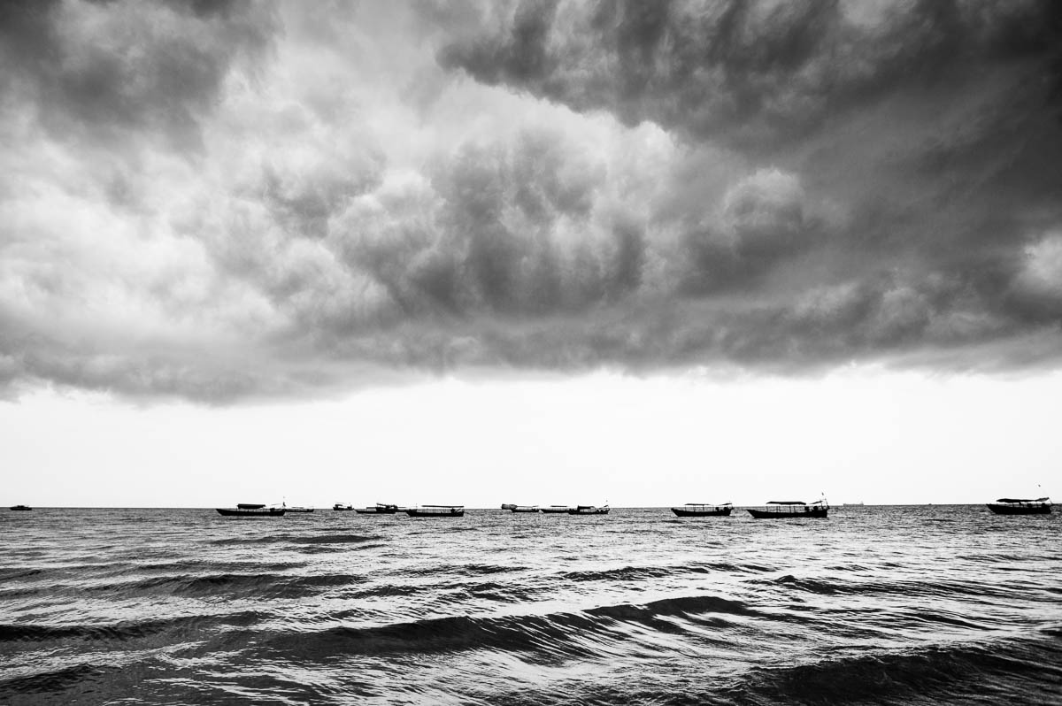 thunderstorm at the sea