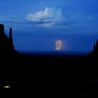 Thunderstorm behind Monument Valley