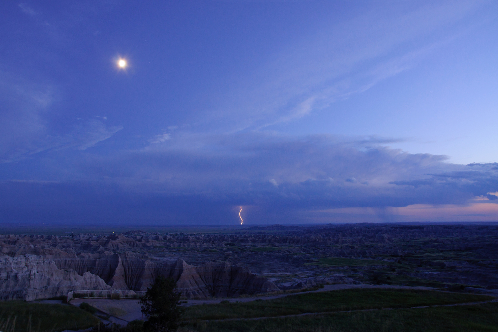 Thunderstorm in den Badlands