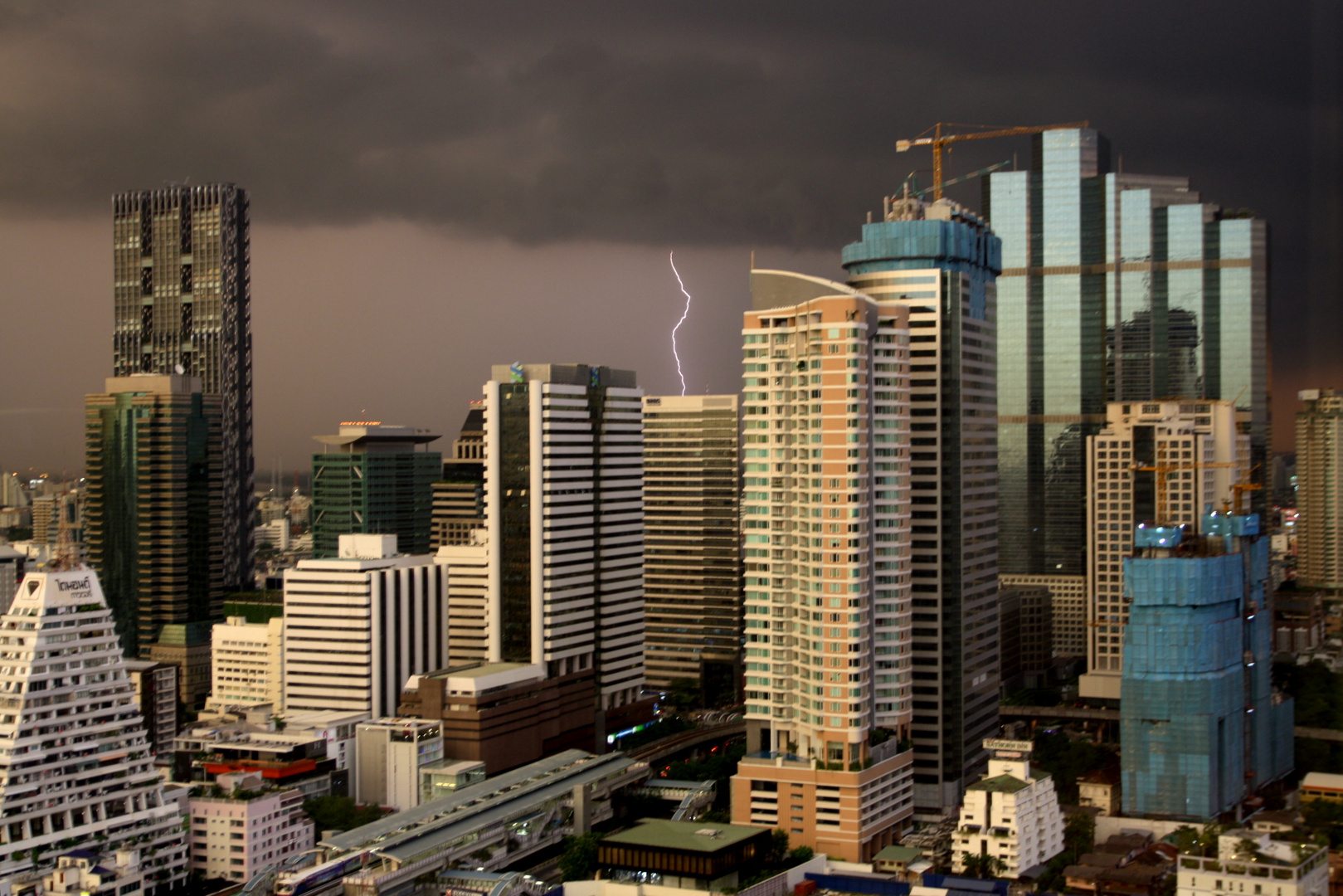 thunderstorm over Bangkok