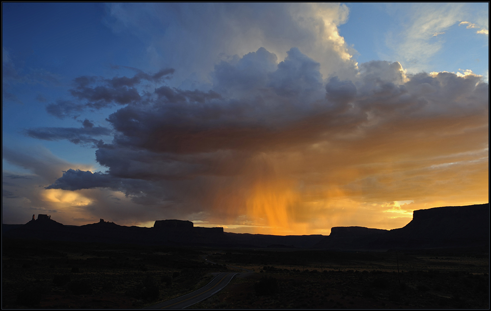 *thunderstorm over castle valley*