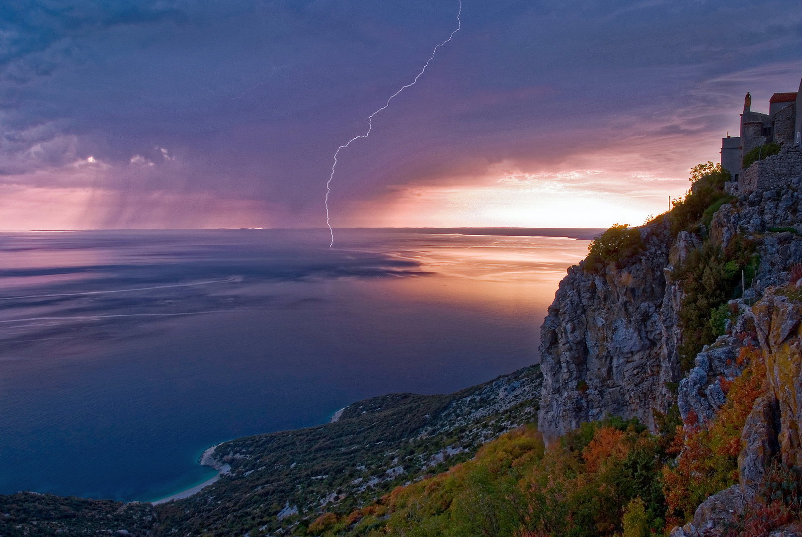 Thunderstorm over Cres