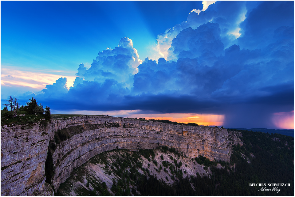 Thunderstorm over Creux du Van