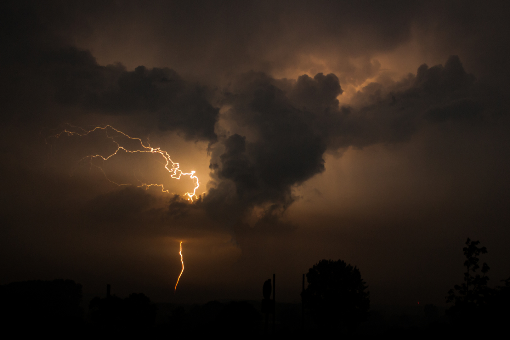 Thunderstorm, Rosendahl-Darfeld, Germany, 30-05-2017