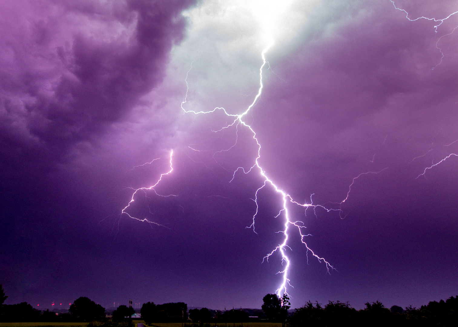 Thunderstorm, Rosendahl, Germany, 24-06-2015