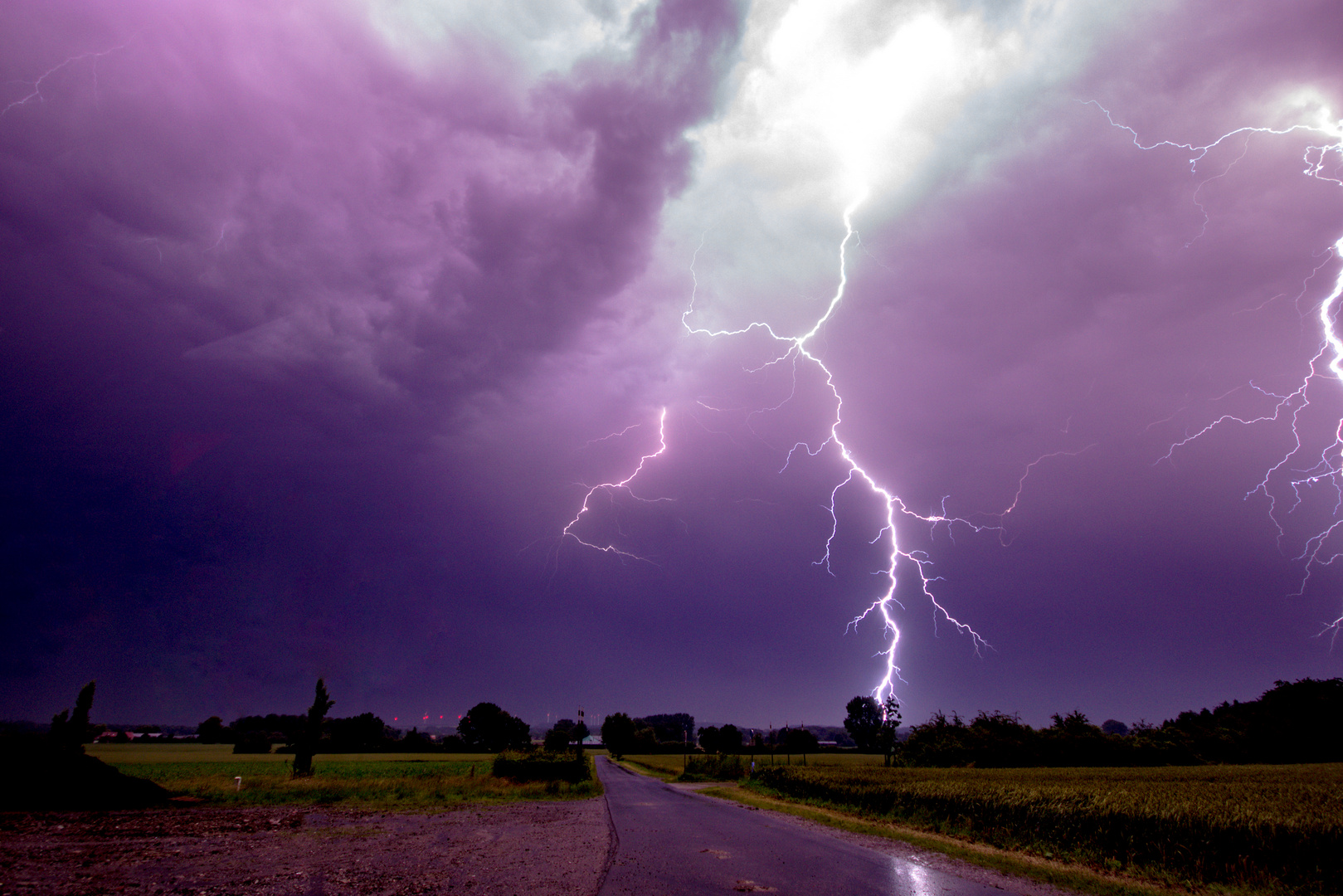 Thunderstorm, Rosendahl, Germany, 24-06-2015