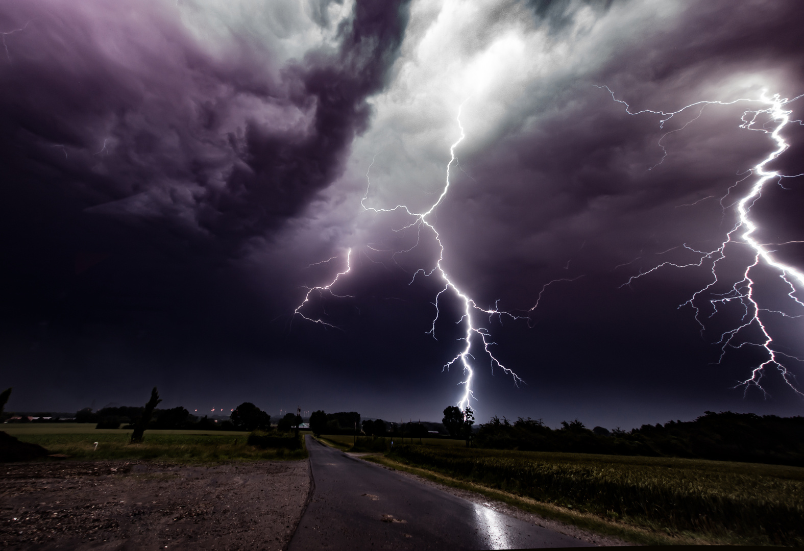 Thunderstorm, Rosendahl, Germany, 24-06-2016